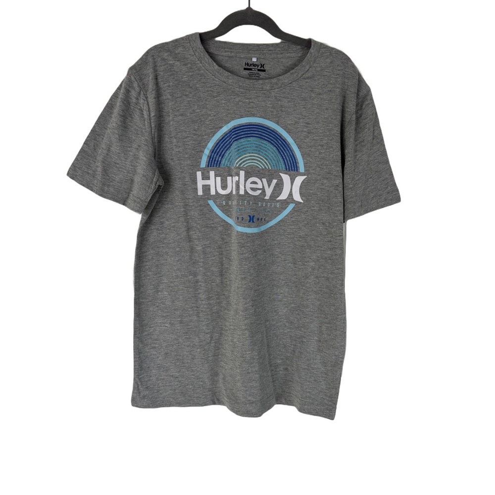 NEW Hurley Gray Short Sleeve Tee with Logo